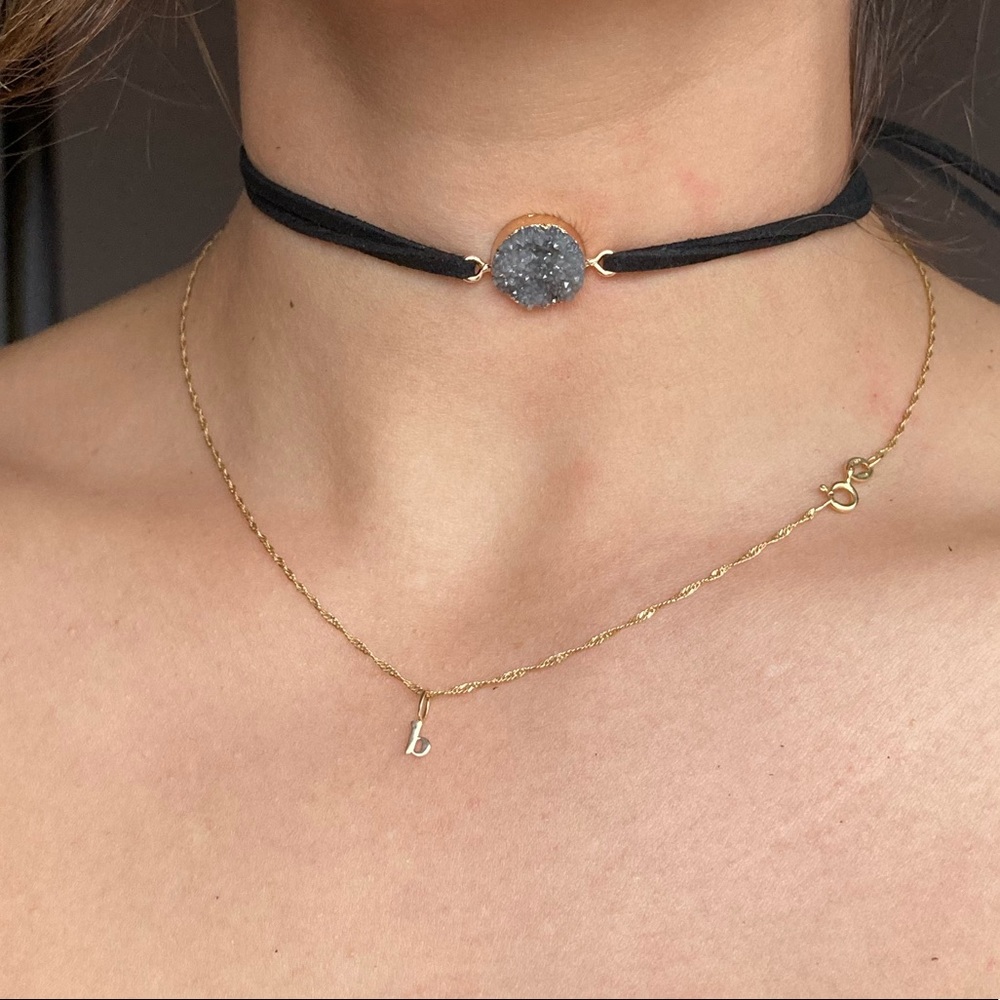 Handmade Druzy gemstone necklace - Picture 3 of 4